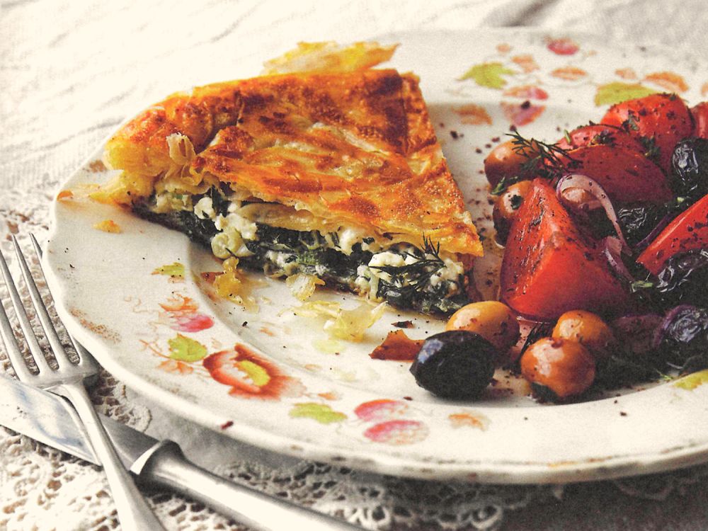 Vegetarischer Pfannenbörek.