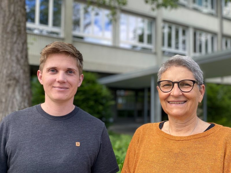 Das Team hinter dem Projekt: Dorian Mittner und Andrea Gurtner. Foto: zvg