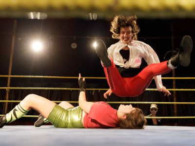 Zwei Wrestlerinnen